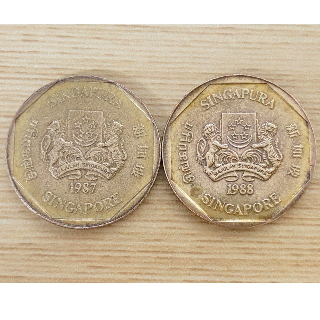 シンガポールドル硬貨 合計24.1kg シンガポールドル硬貨 合計24.1kg