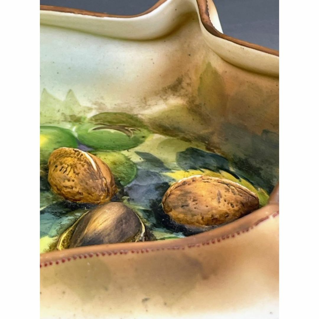 Noritake - 【希少】オールドノリタケ モールド 3D ナッツボウル 胡桃