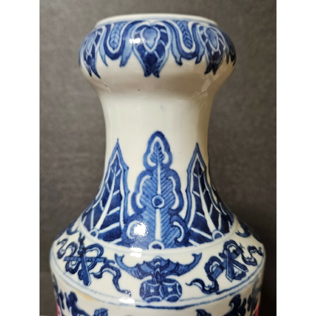 唐物 大清乾隆年製 光緒年製 銘有 款 青花 透蛍手 着彩 中華美玉 急須