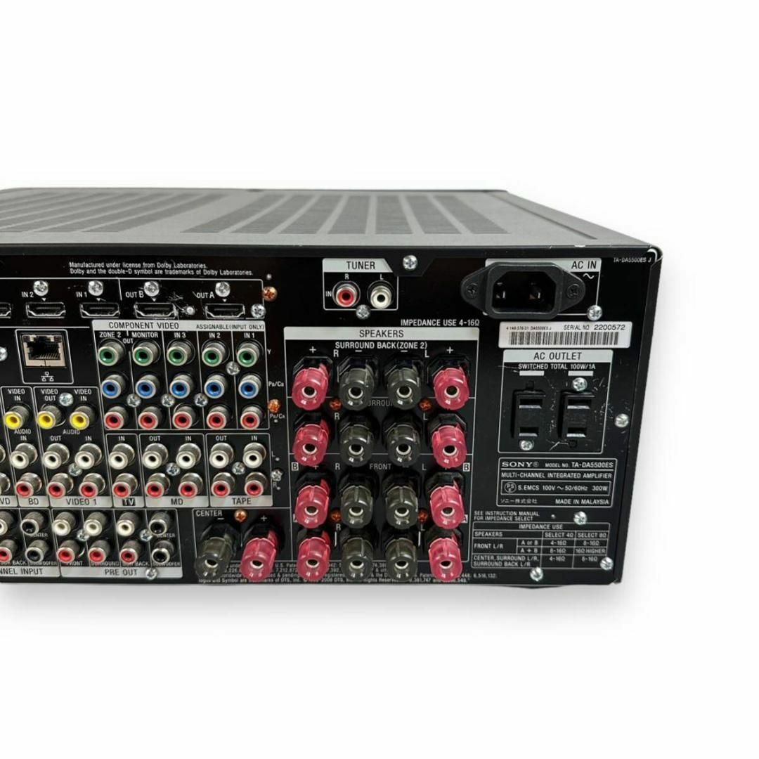 美品】SONY AVアンプ TA-DA5500ES リモコン2個付き C993455