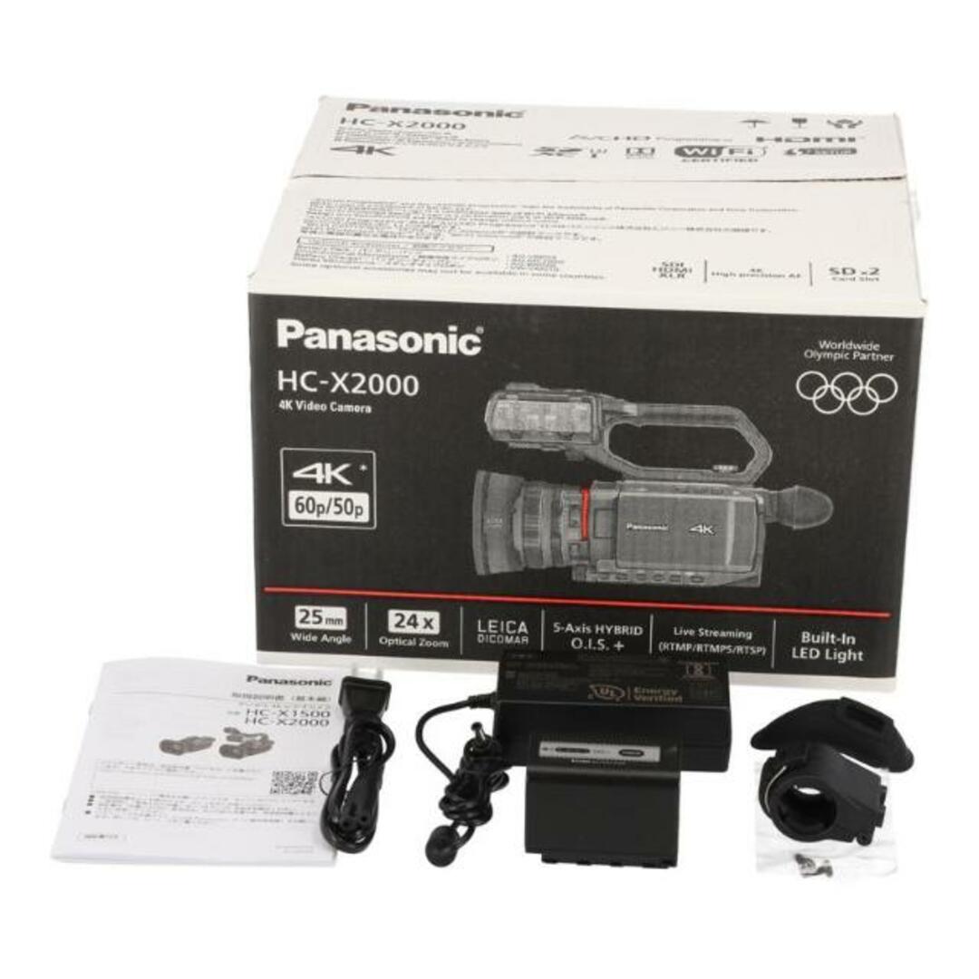 新品未開封パナソニックHC-X2000 フルセット 正規品 新品未開封 ビデオ
