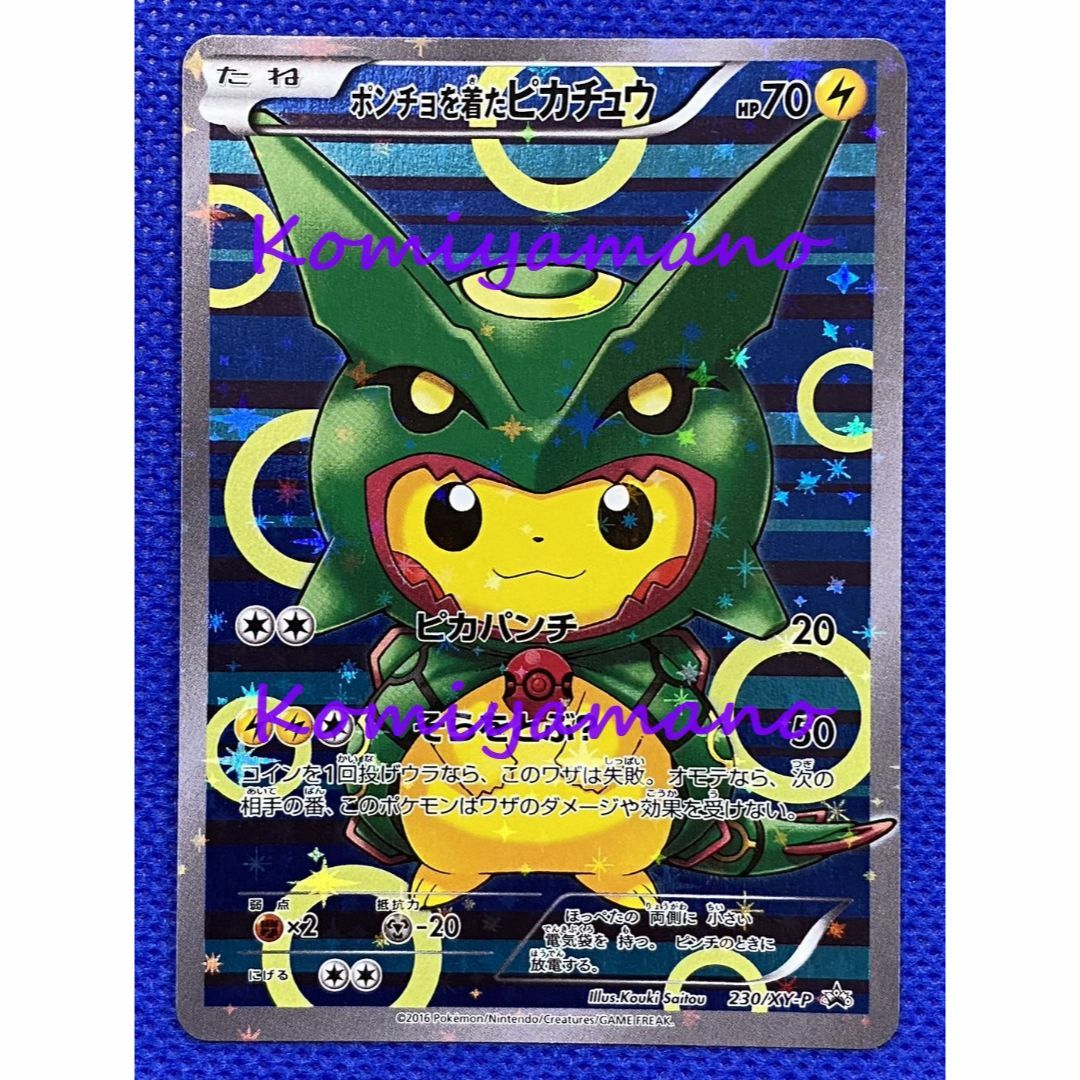 ポンチョを着たピカチュウ レックウザ メガレックウザのポンチョを着た