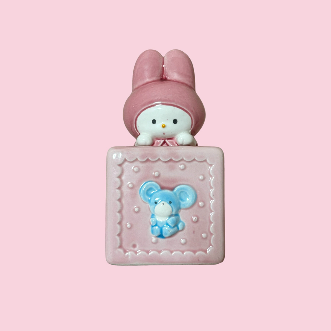 マイメロディ - サンリオ レトロ 年代不明 マイメロディ 陶器貯金箱の