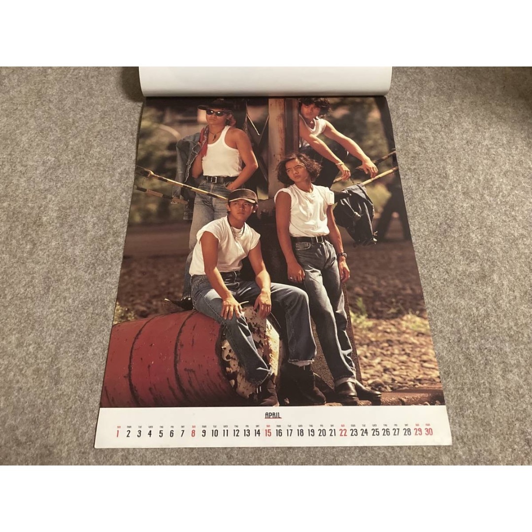 男闘呼組 入手困難グッズ○1990年版カレンダー バックナンバー 男闘呼