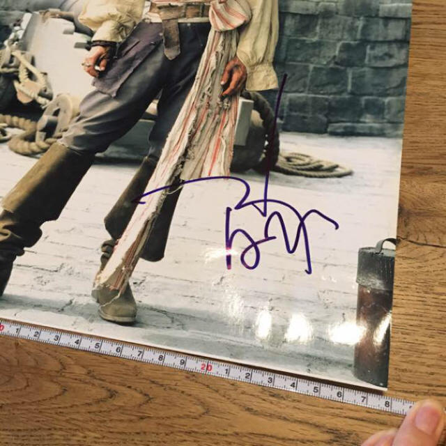 ジョニー・デップ 証明書付き パイレーツ・オブ・カリビアン」直筆