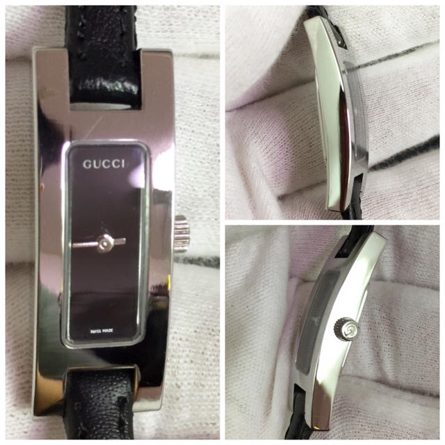 電池・ベルト新品 グッチ GUCCI 3900L 腕時計 レザー レディース