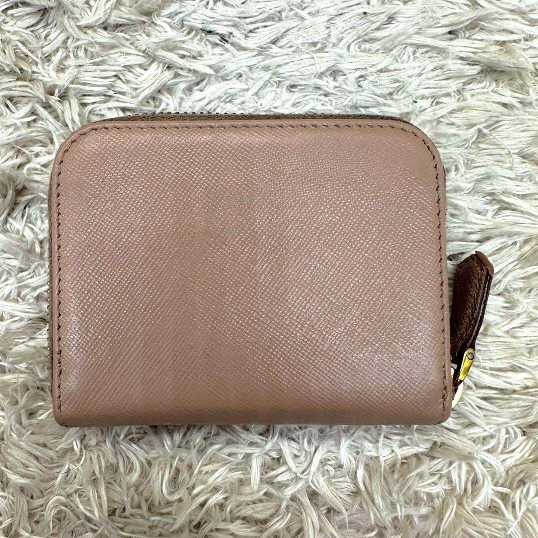 PRADA - 【美品】プラダ コインケース 小銭入れ ベージュ サフィアーノ