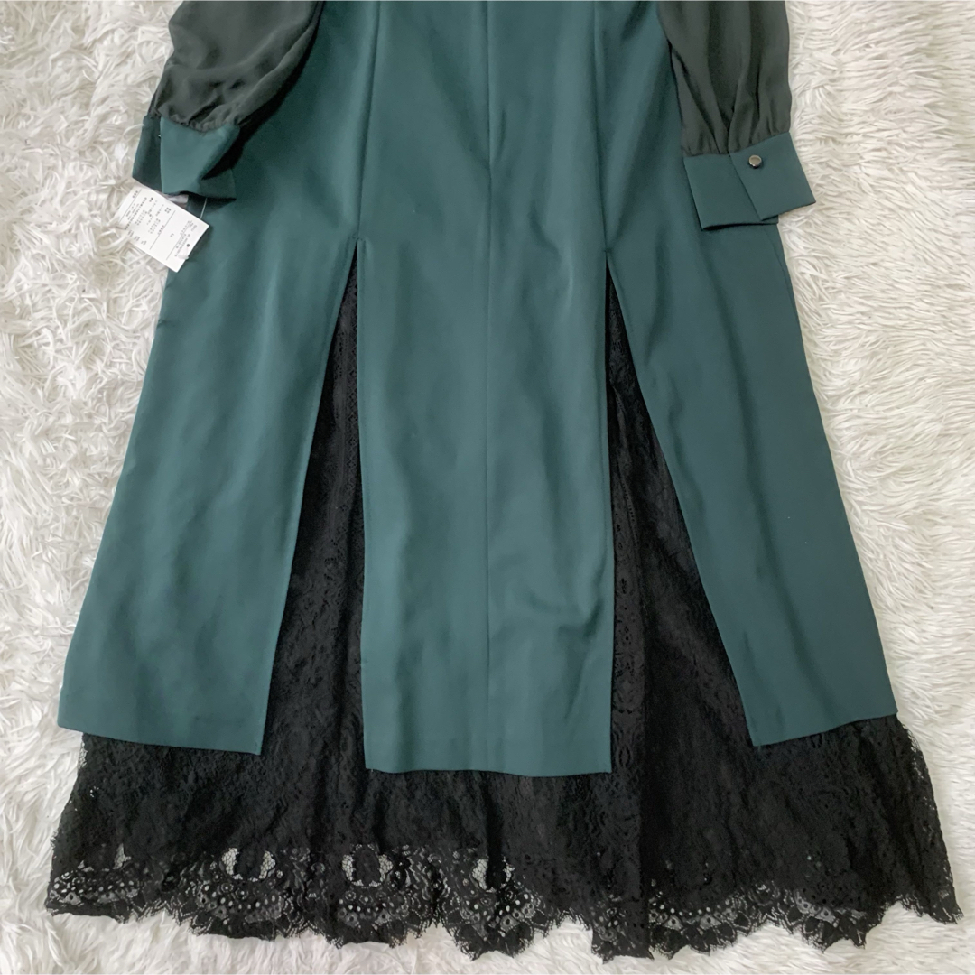 Callarus 裾スリットレースデザインワンピース LL 大きいサイズ 未使用