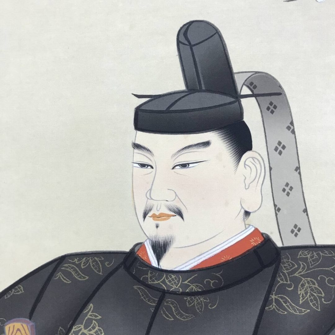 真作/西川春容/菅公御尊像/人物図/学問の神/菅原道真/掛軸