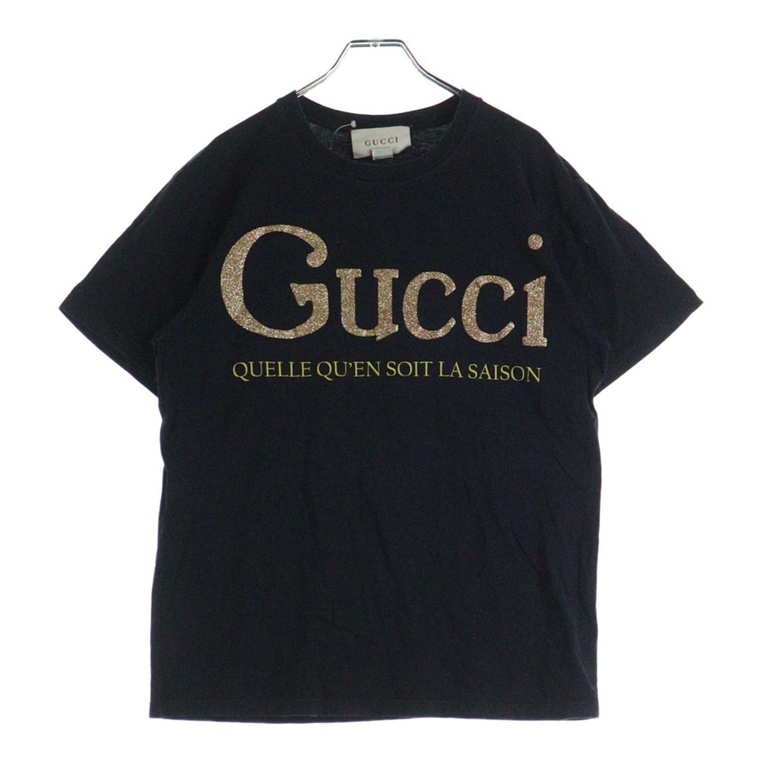 箱付き 美品 GUCCI ストア グッチ◇Tシャツ グリッター ロゴ ラメ