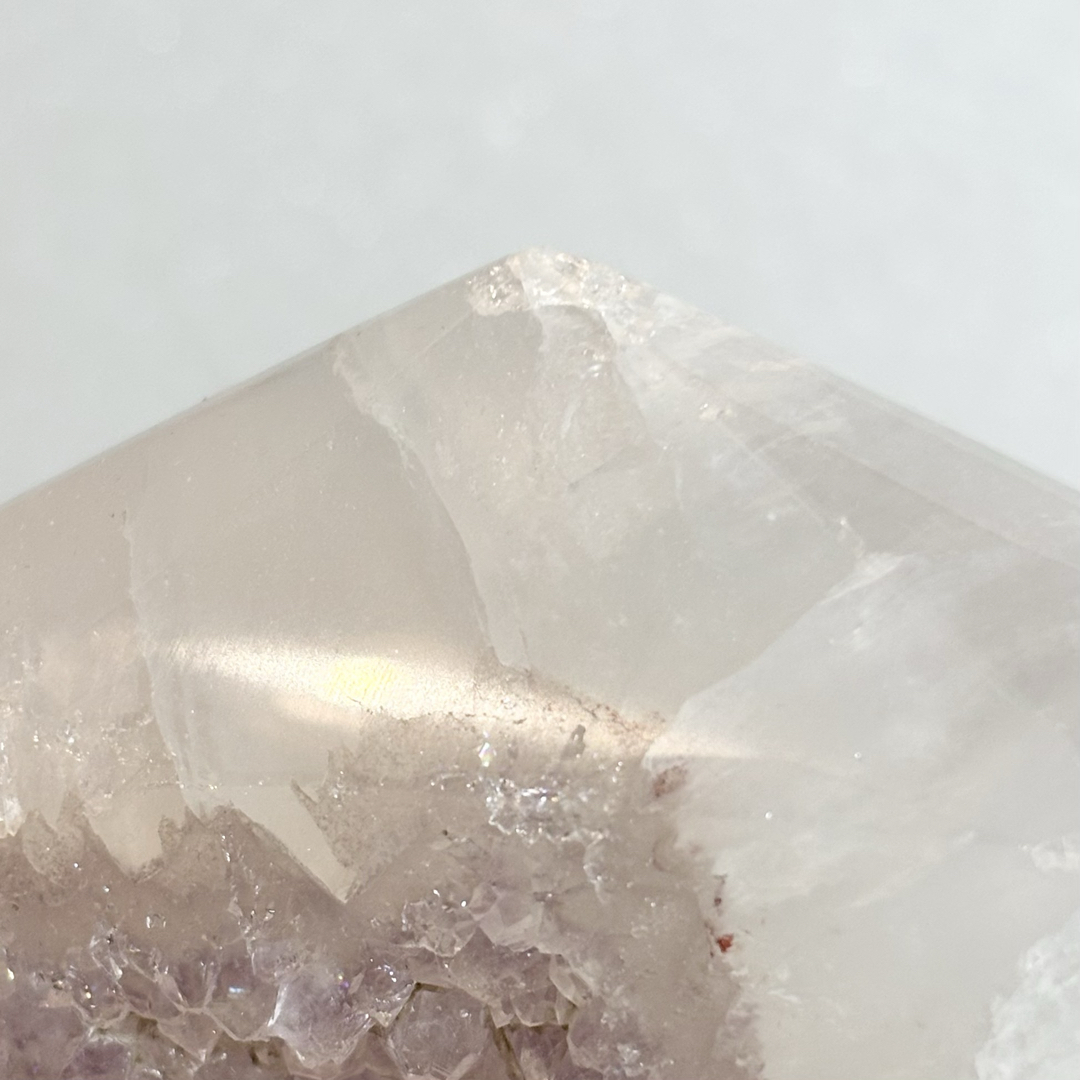 非常にレア！ アメジストジオード瑪瑙 大きいサイズ 673g ジオード