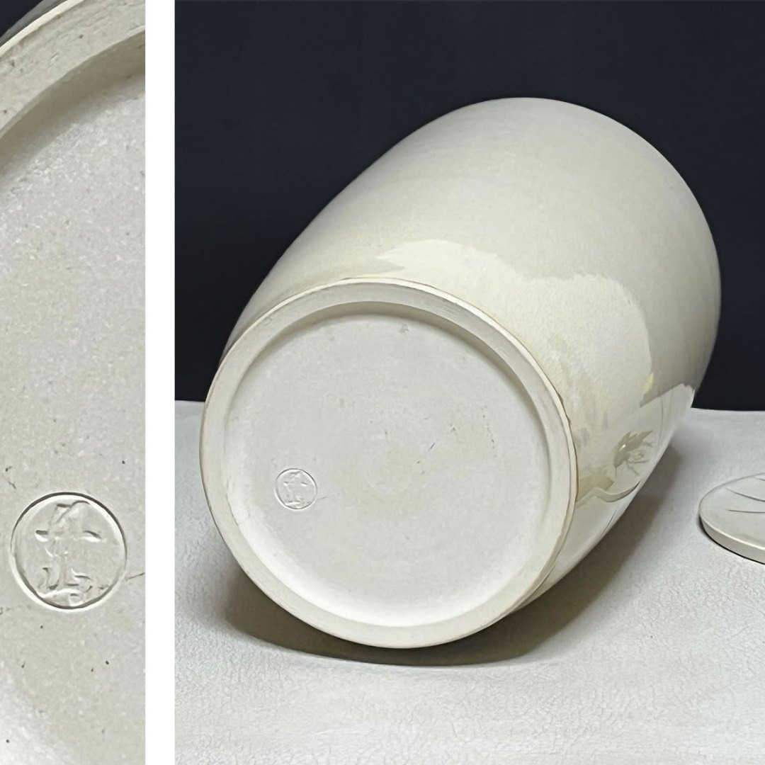 丹山窯 小峠葛芳 蔦之絵 細水指 共箱 水指 茶道具 【k3619】の通販