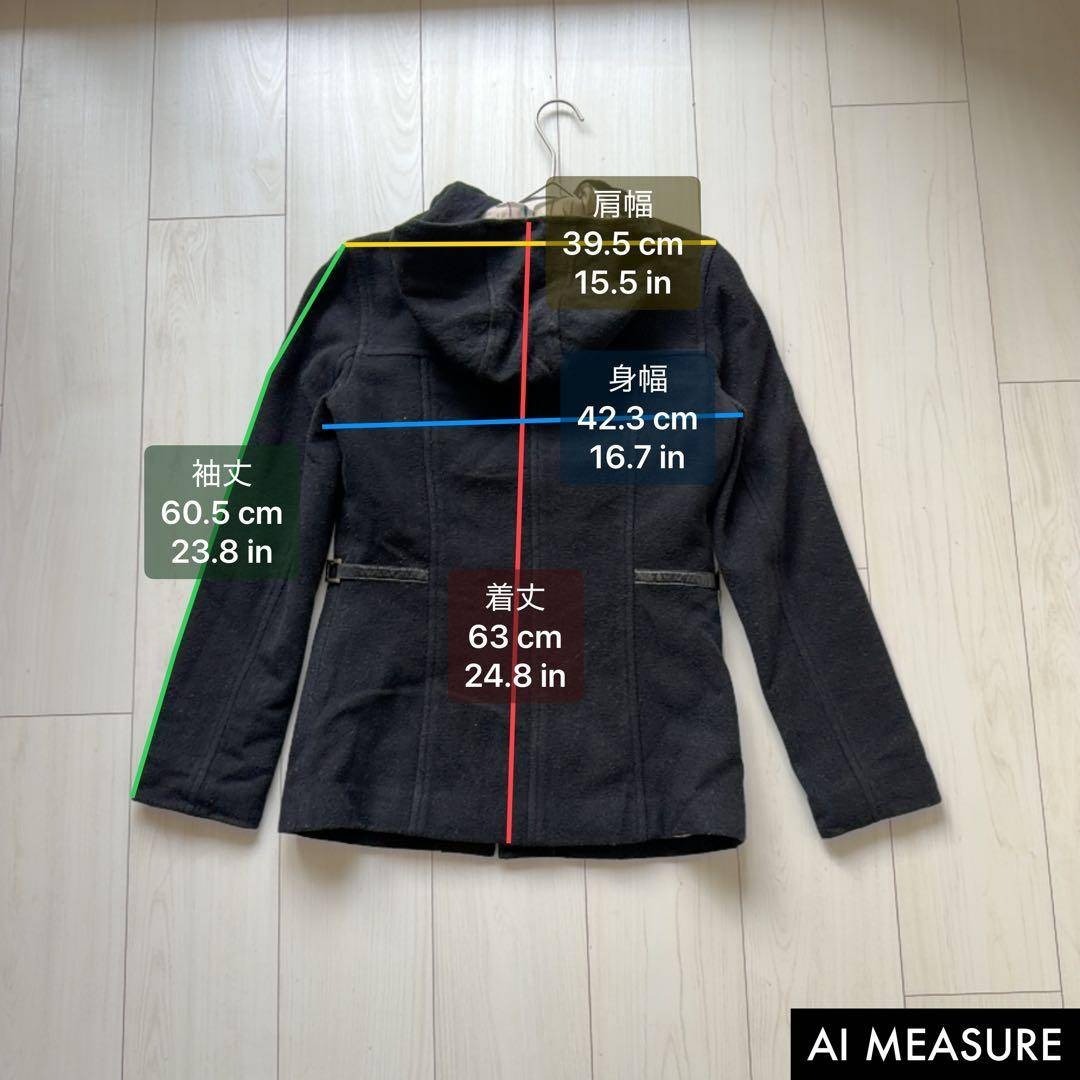 ✨極美品✨ バーバリーブルーレーベル ピーコート ブラック Lサイズ