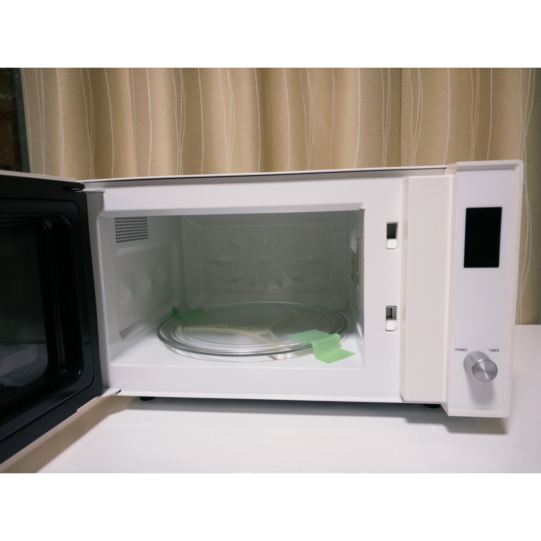 超美品】amadana 電子レンジ ARE-S19 ホワイト