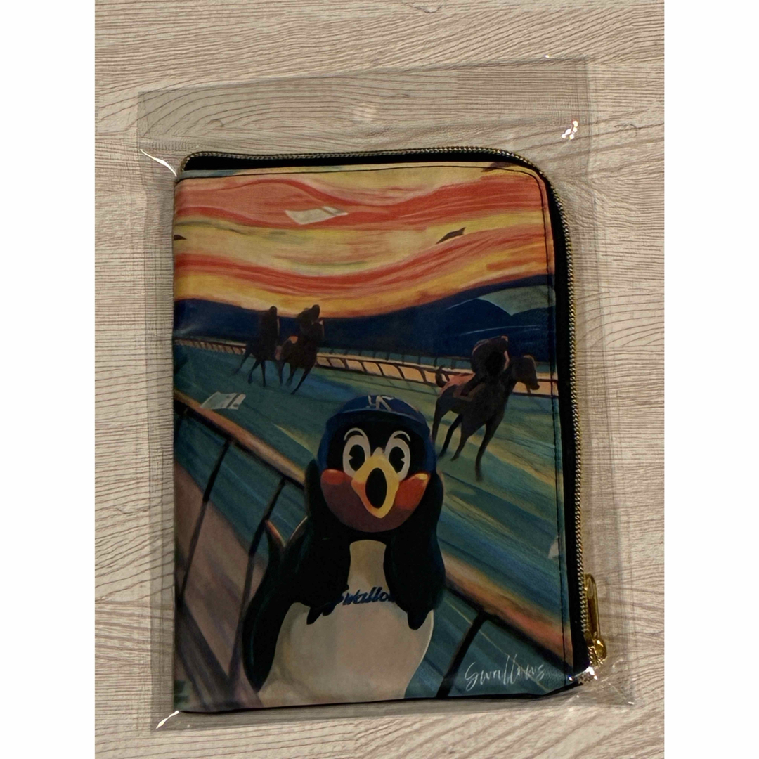 つば九郎 芸術の秋 L字チャックポーチ（さけび）東京ヤクルト