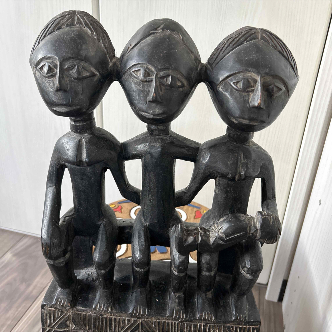 西アフリカ アシャンティ族 櫛 壁掛 アフリカ木彫り 置き物