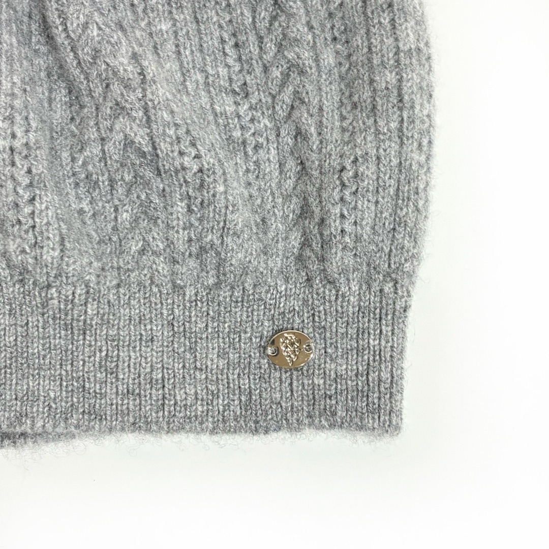 未使用】ヘレンカミスキー ニット帽 SELBY カシミヤ 100% グレー 帽子