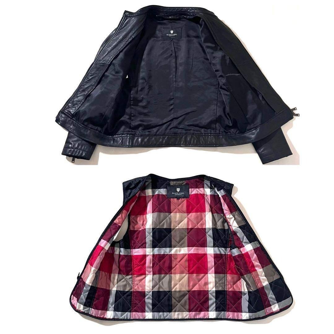 ブラックレーベルクレストブリッジ ライダースジャケット 2WAYライナー