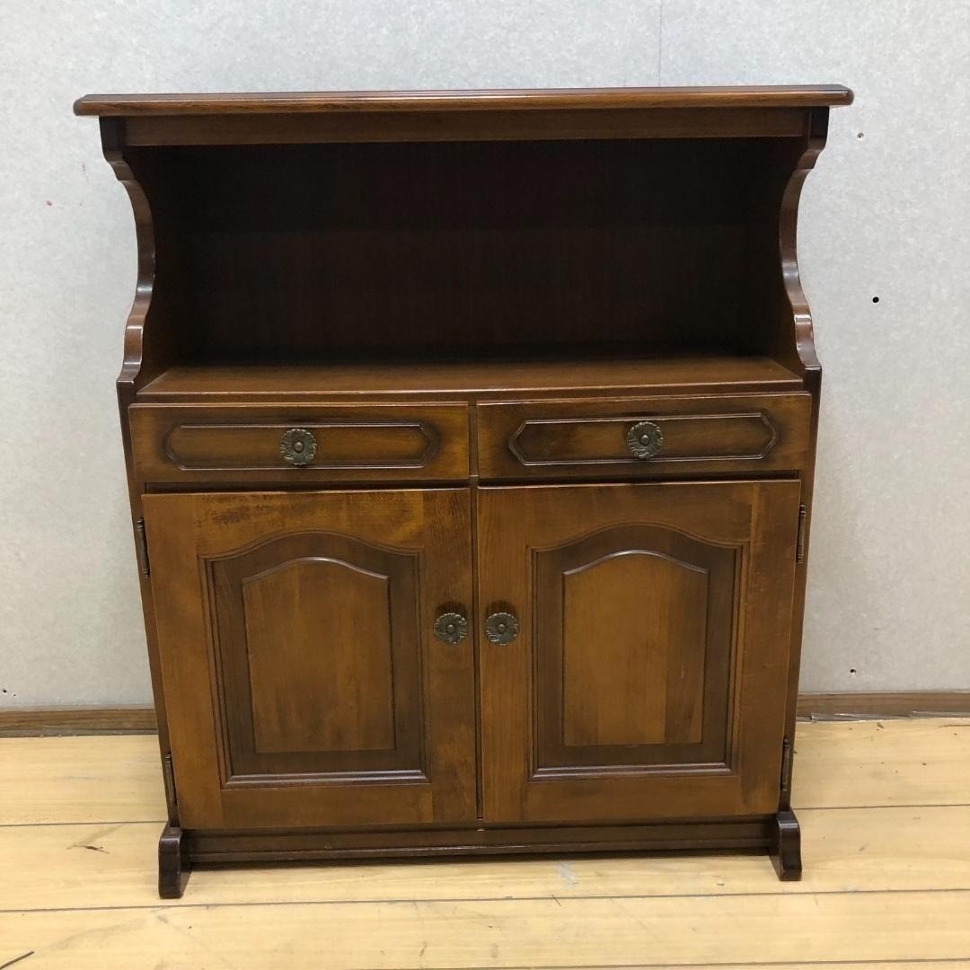 送料無料 希少 カリモク サイドチェスト レトロ コロニアル 250710-2