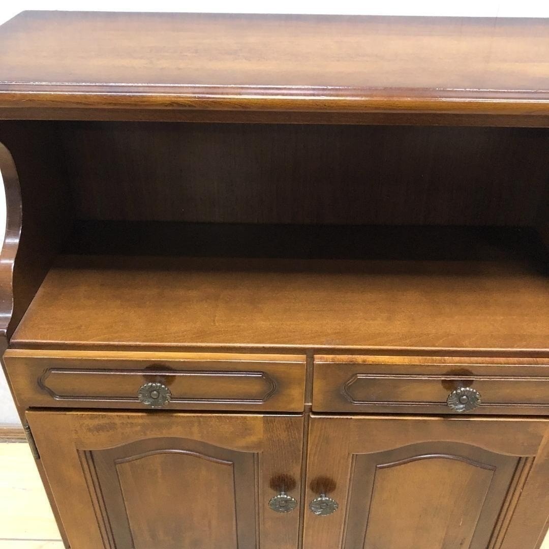 送料無料 希少 カリモク サイドチェスト レトロ コロニアル 250710-2