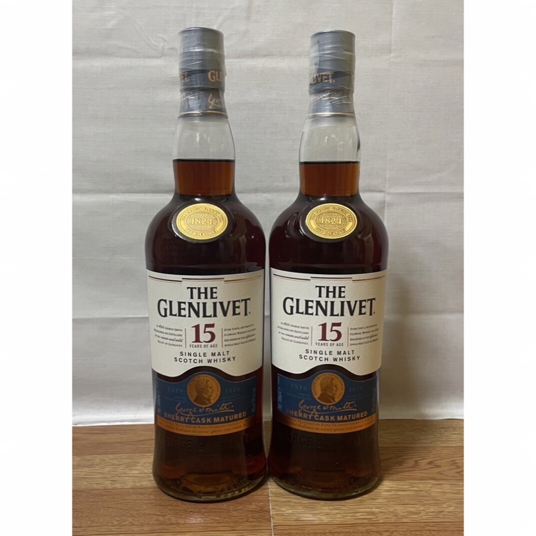 台湾限定 グレンリベット15年 シェリーカスク 700ml 40% 箱付き 2本