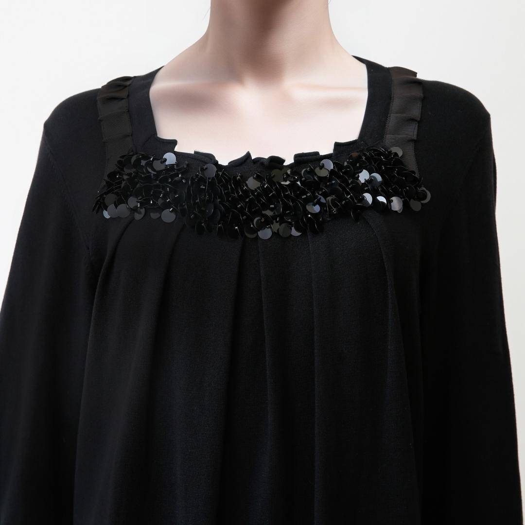 ♪当日発送可能【美品】ユキ トリイ シルク混 セレモニー 40 黒