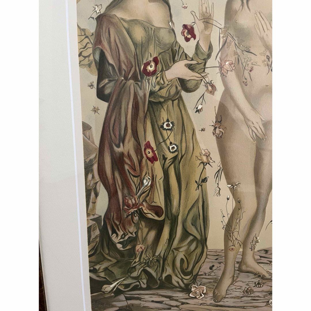 藤田嗣治 レオナール・フジタ 「花の洗礼」 大版リトグラフ