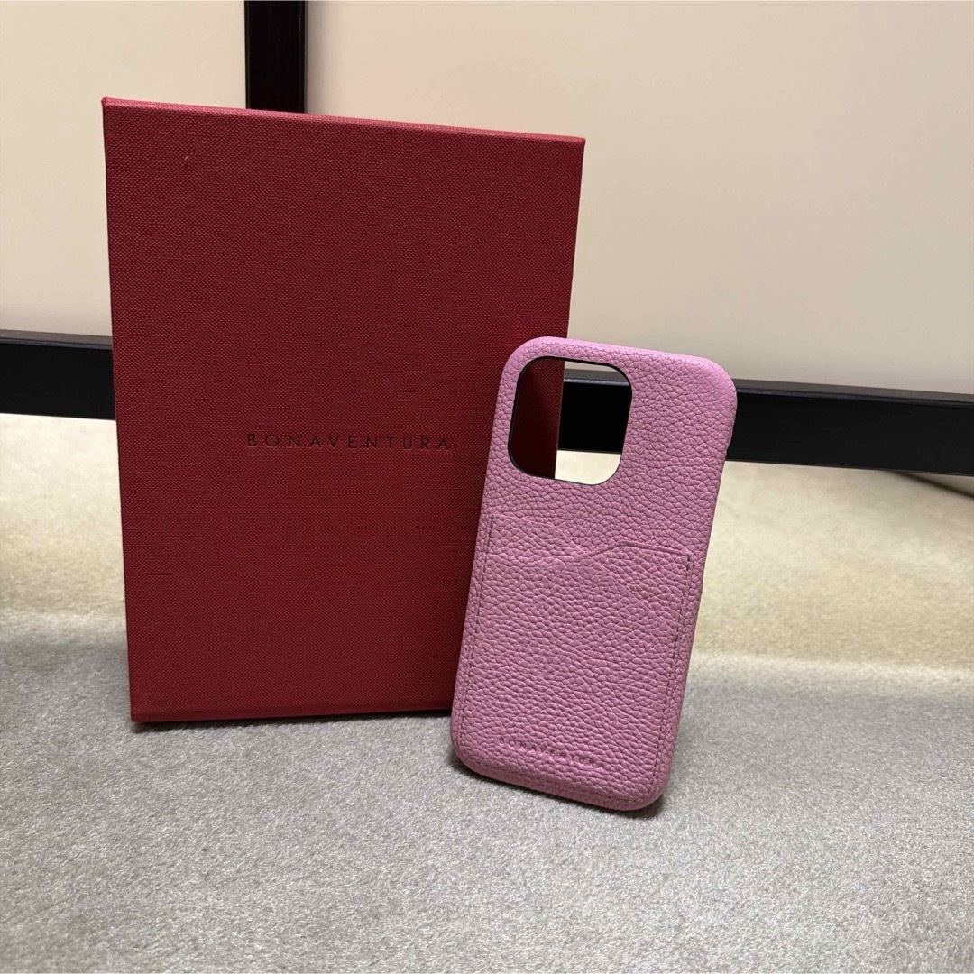 ボナベンチュラ iPhone14pro バックカバーケース タッフィーピンク