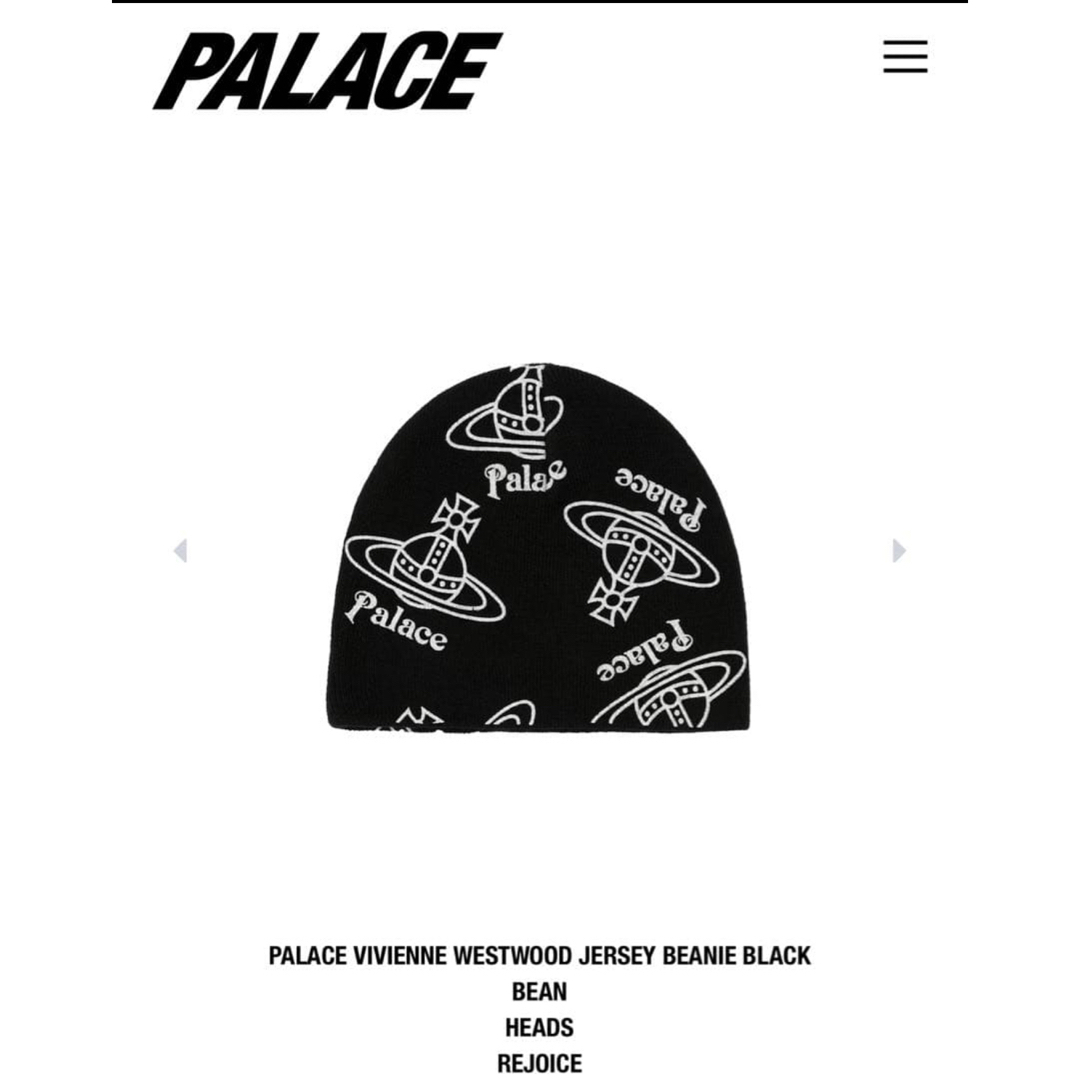 PALACE - palace×Vivienne Westwood ビーニー 黒の通販 by たまごっち