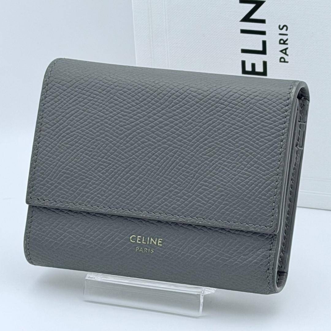 CELINE - 美品 CELINE セリーヌ スモールトリフォールドウォレット 三