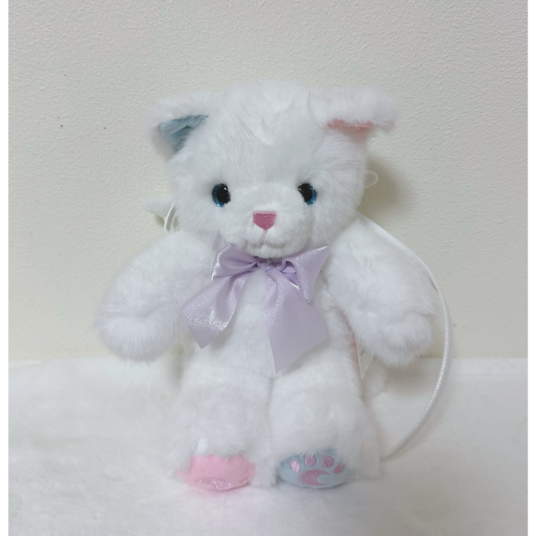 mezzo piano - メゾピアノ♡ねこぬいぐるみポシェット白新品タグ付の