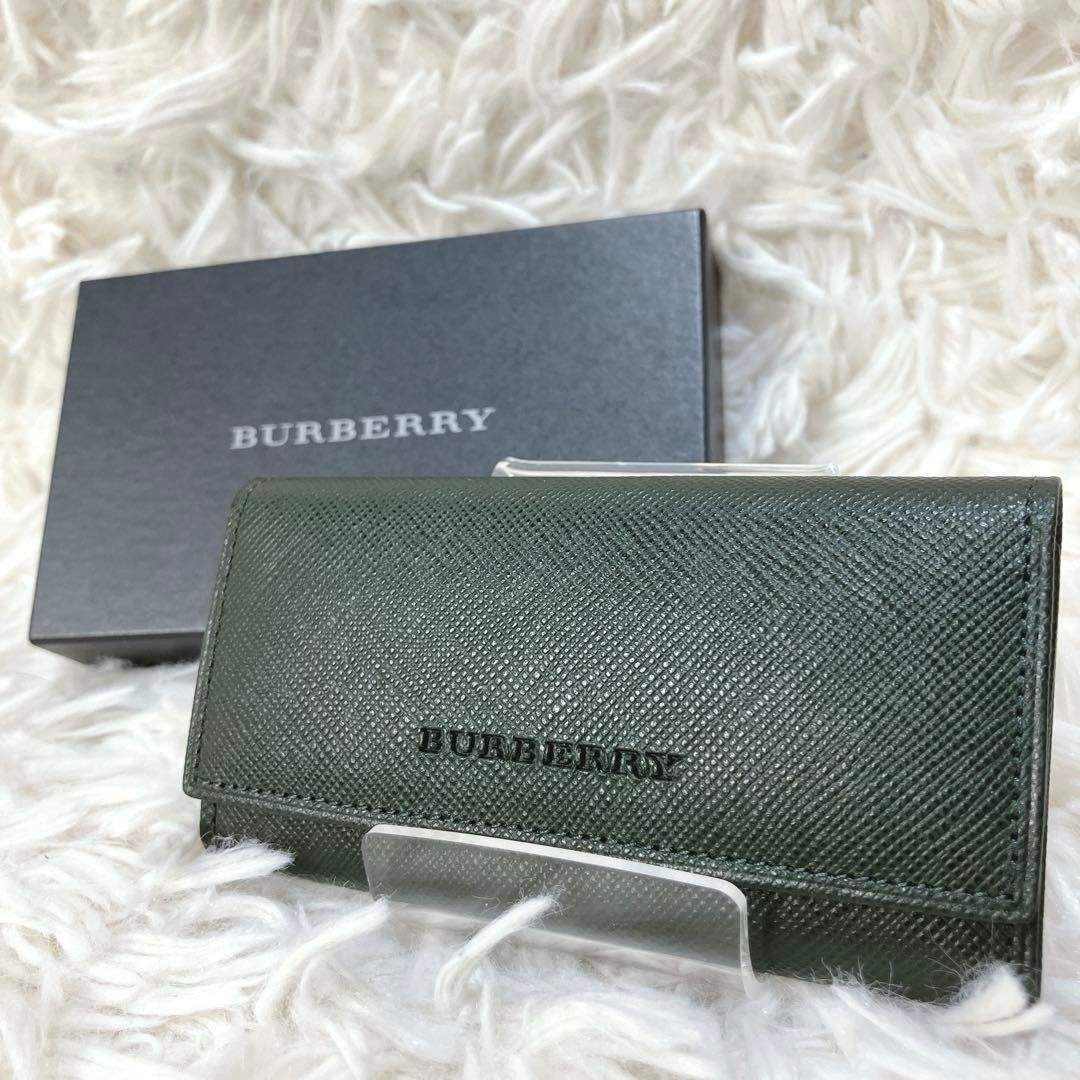 BURBERRY - ✨新品 バーバリー ノバチェック キーケース ダーク