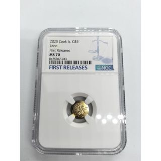 NGC MS70 FR 2025 クック諸島レオンティーニ 金貨 世界250枚の通販 by