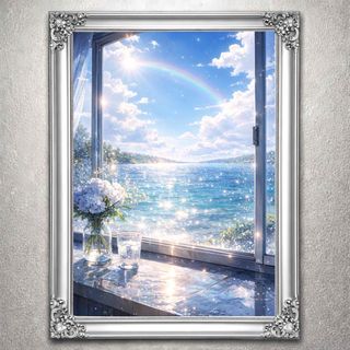 IDEE - 山口一郎 「HANA Blue no.1」IDEE 無印良品 アート ポスターの