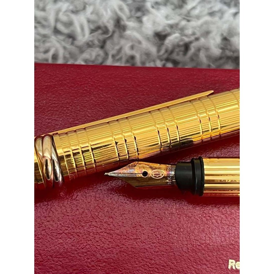 Cartier - Cartier カルティエ トリニティ 万年筆 ゴールド ペン先18K