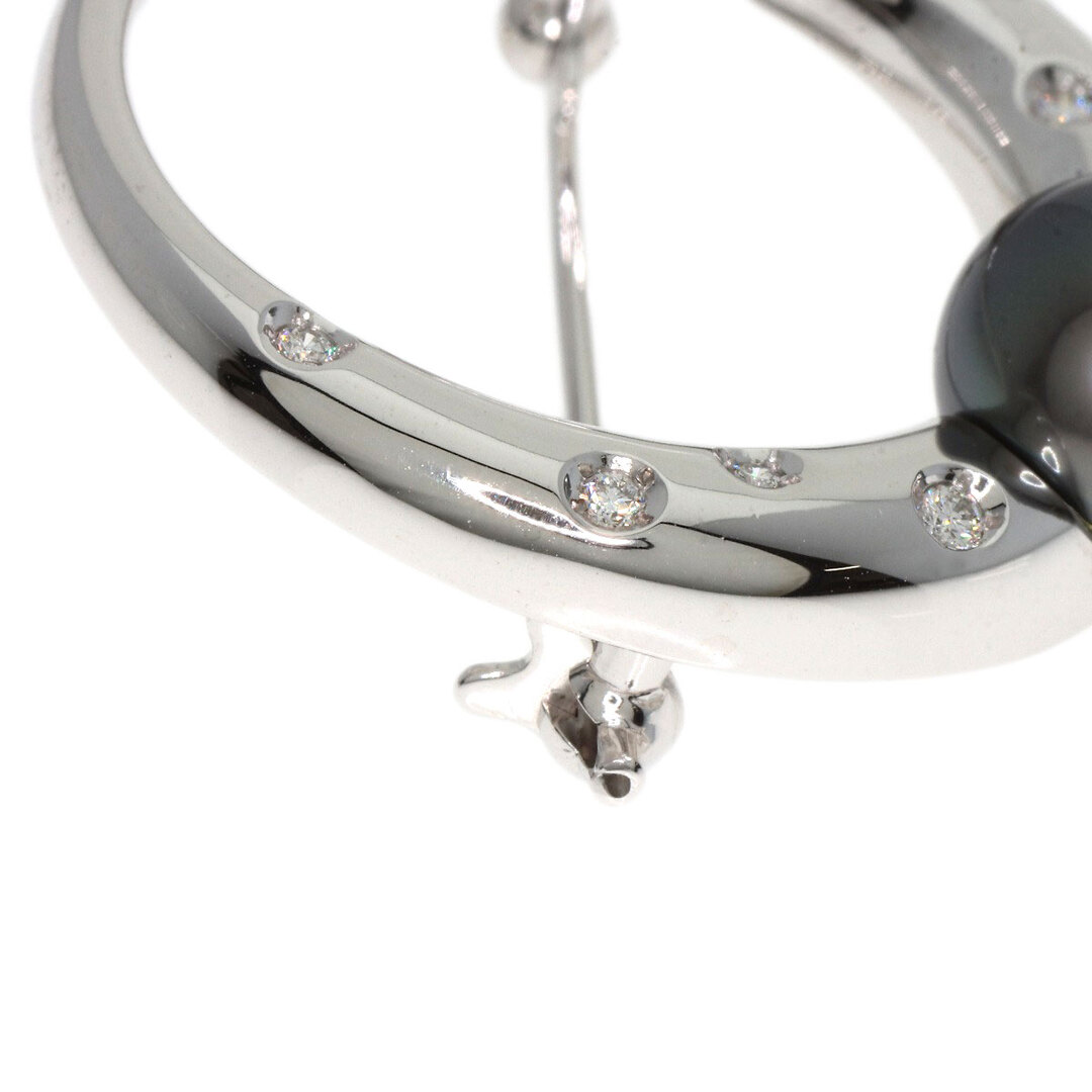 MIKIMOTO - MIKIMOTO ミキモト 黒蝶パール 真珠 ダイヤモンド ブローチ