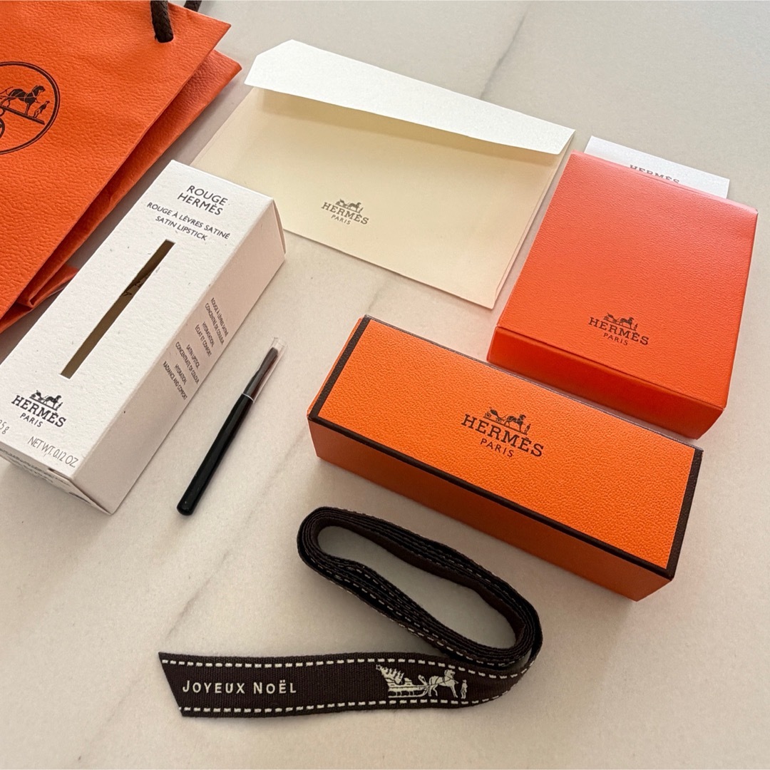 HERMES - HERMES エルメス ショップ袋 リボン 空箱 封筒 ノベルティ