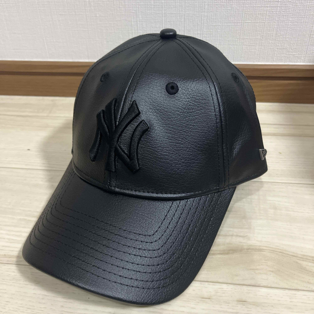 NEW ERA - 【希少】ヤンキースNYニューエラ レザーキャップの通販 by
