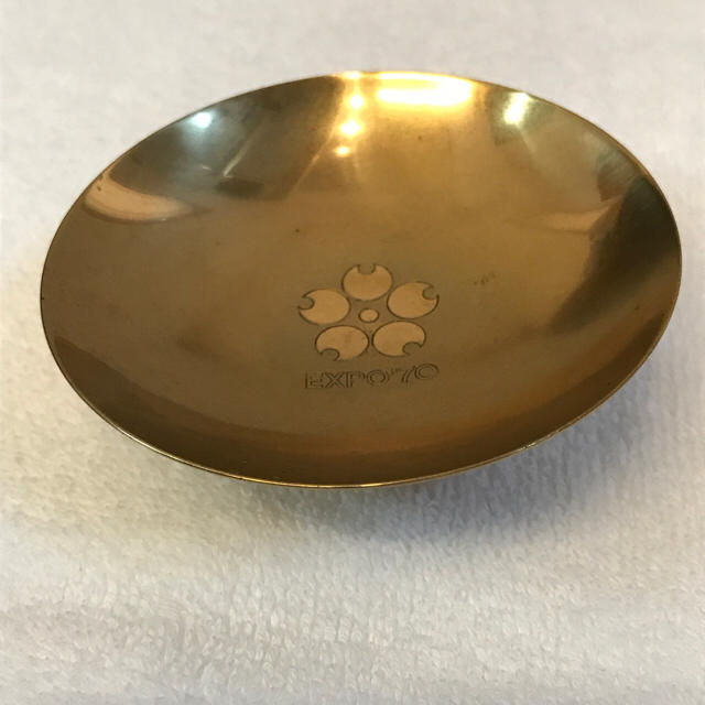 1970年 日本万国博覧会記念メダル金盃 大2小1 菊の御紋入り 蓋は大1