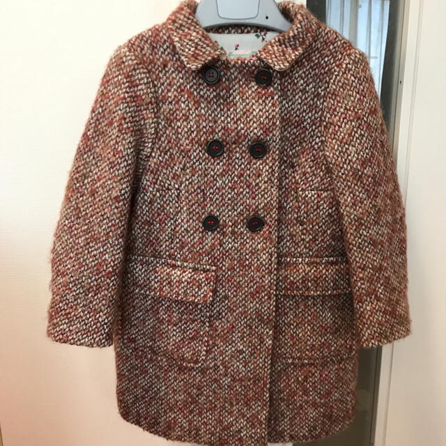 ボンポワン bonpoint ツイード ウールコート 3A キッズ服女の子用(90cm~)
