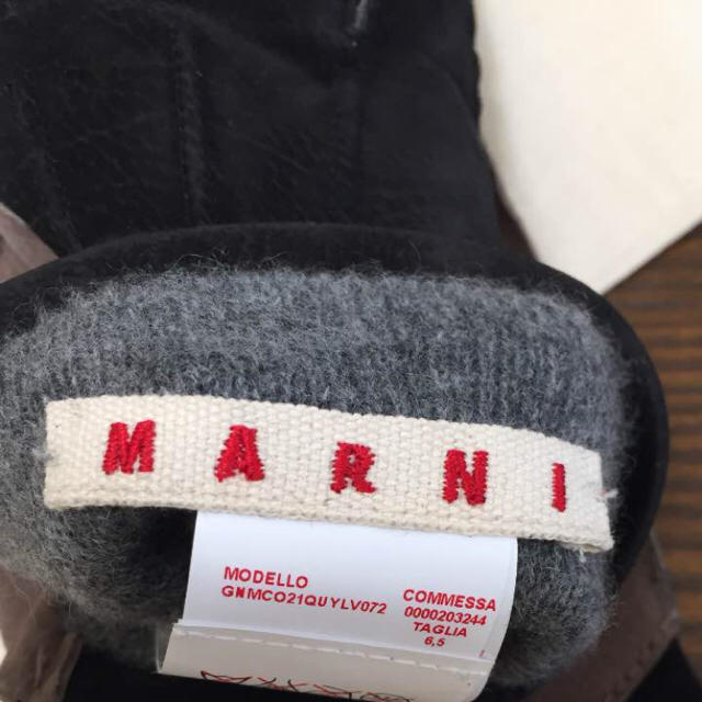 marni マルニ 12AWカシミアライナー鹿革グローブ9 手袋 手袋 marni