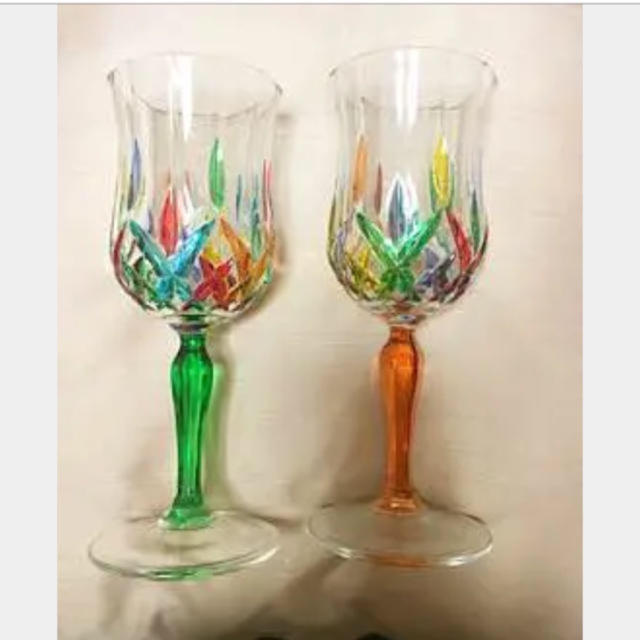 ヴェネチアングラス ペア ベネチアングラス ペアグラス 箱説明書付き