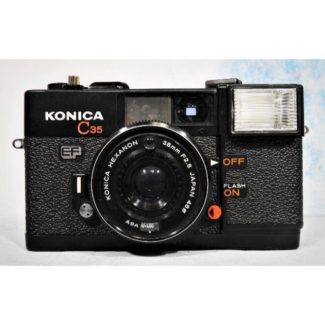 動作品 Konica コニカ c35 EF3 フィルムカメラ レアカラー 動作品