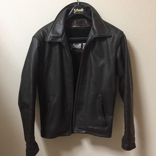 革ジャン schott ライダース シングル サイズ36