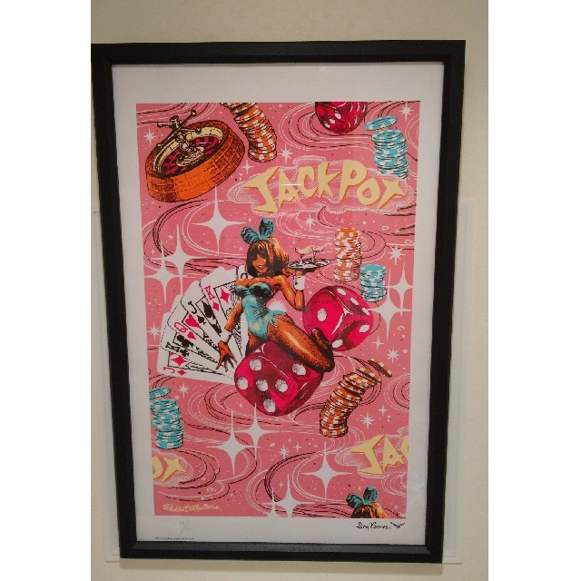 ロッキンジェリービーンシルクスクリーンポスタージャックポットJACKPOT