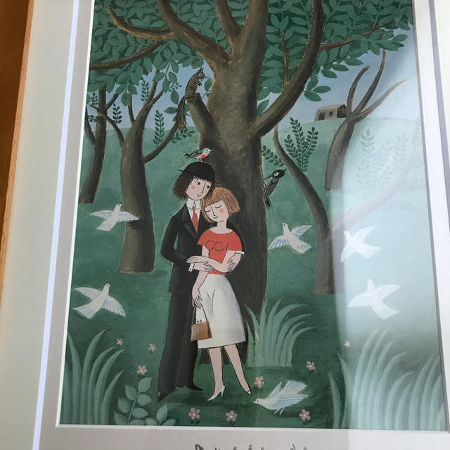 値下げ レイモン・ペイネ リトグラフ お花のプロポーズ サイン入り