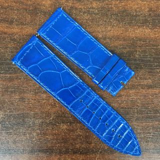 フランクミュラー ベルト ストラップ 純正 艶あり ブルー 青