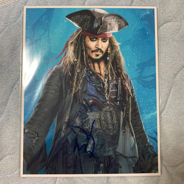 ジョニー・デップ 直筆サイン 写真〔パイレーツ・オブ・カリビアン