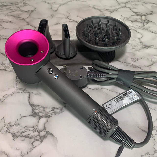 dyson ダイソン HD01 ヘアドライヤー グレー×ピンク Dyson Supersonic