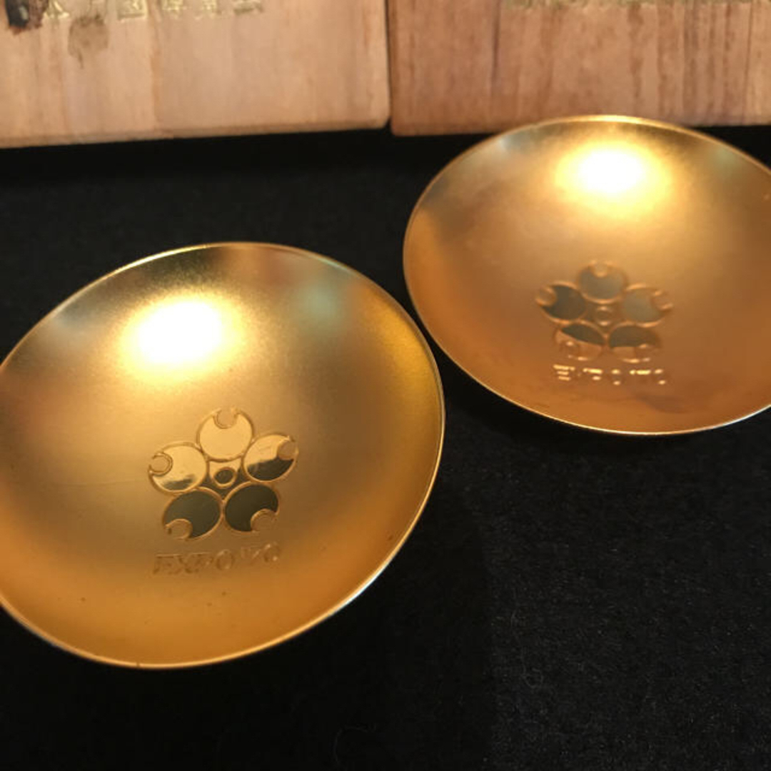 EXPO70 記念金杯24K GP 金張 x 2の通販 by ROSE's shop｜ラクマ